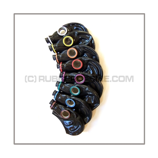 M41-GP5 gasmask-system BUBBLE-LB-M with separate openface-hood, inhalerset, tube- and rebreathing-bag-set